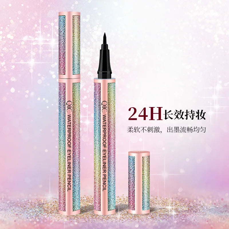 Starry Sky Waterproof Liquid Eyeliner Pen – Quick-Dry Black